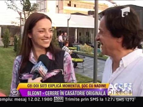 Claudiu Bleont, cerere in casatorie originala