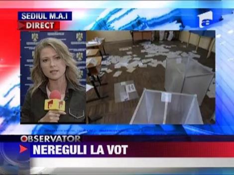 Alegeri locale: Au fost sesizate peste 1200 de incidente electorale