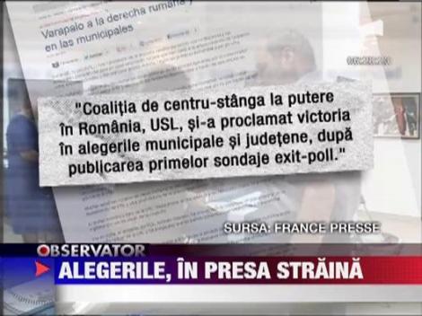 Alegerile locale din Romania, in presa straina