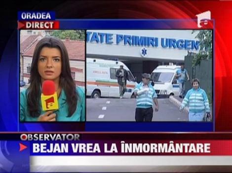 Carmen Bejan vrea sa mearga la inmormantarea fetitei ei!