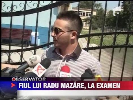 Raducu Mazare sustine examenul de Bacalaureat