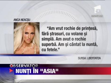 Sorana, fosta membra a trupei ASIA, s-a casatorit civil