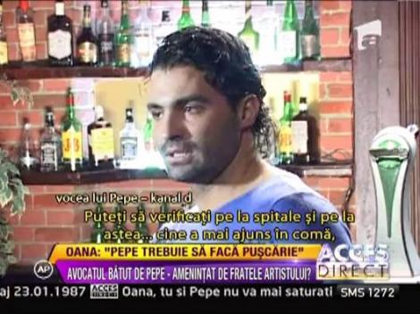 Pepe: "Oana e cu gandul la mine"