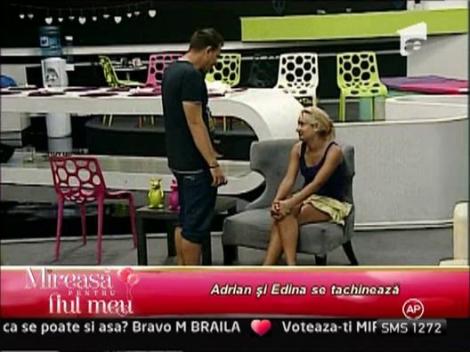 Edina si Adrian au avut o discutie "picanta"