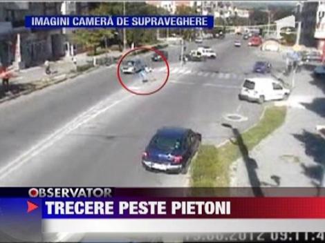 IMAGINI SOCANTE! Lovita pe trecerea de pietoni
