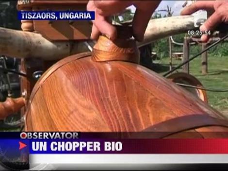 Ungaria: Chopper facut aproape in intregime din lemn