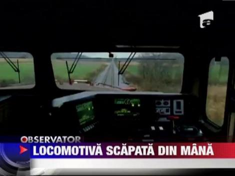 Brasov: O locomotiva s-a rasturnat dupa ce mecanicul a mers sa-si faca nevoile fiziologice