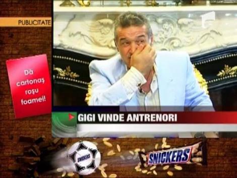 Gigi Becali vinde antrenori!