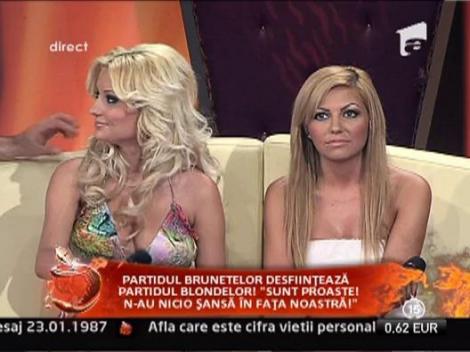 Partidul Brunetelor desfiinteaza Partidul Blondelor: "N-au nicio sansa in fata noastra!"