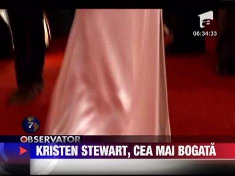 Kristen Stewart, actrita cu cele mai mari venituri din lume