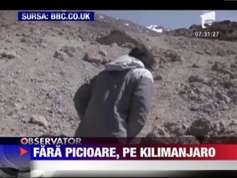 Fara picioare, pe Kilimanjaro