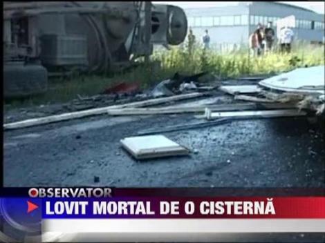 Accident grav in Sibiu: O cisterna a lovit doua masini, un om a murit ‎