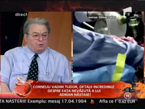 Corneliu Vadim Tudor: "Tentativa de sinucidere a lui Nastase n-a fost un aranjament"