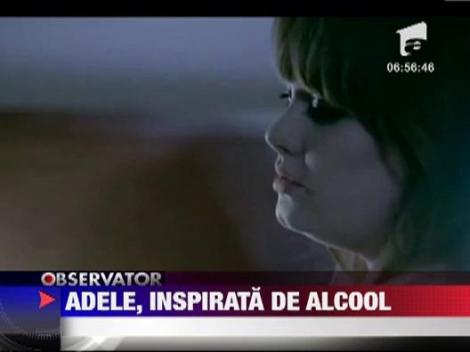 Adele, inspirata de alcool