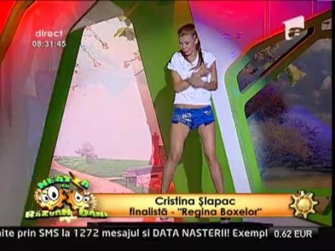 Finala "Regina Boxelor": Cristina Slapac incinge atmosfera