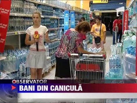 Canicula - apa vie pentru proprietarii de terase si gelaterii