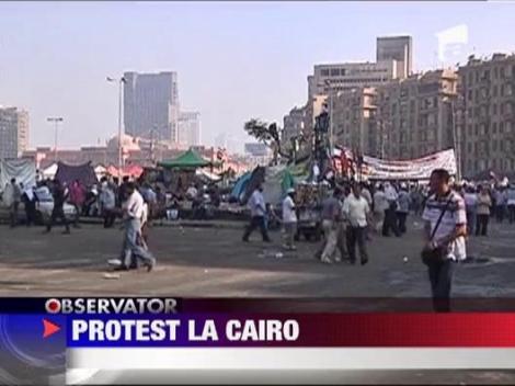Faimoasa piata Tahrir din Cairo este din nou scena unui protest