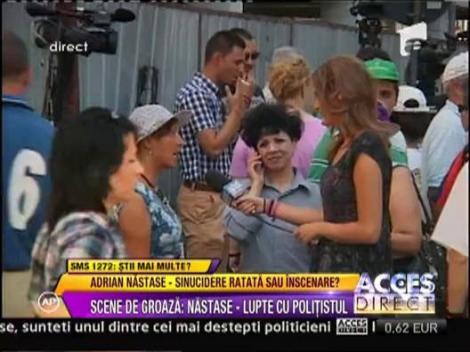 Miting pro-Nastase la Spitalul Floreasca