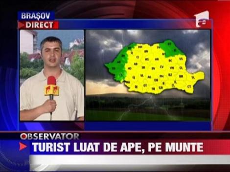 Turist luat de viitura in Masivul Bucegi