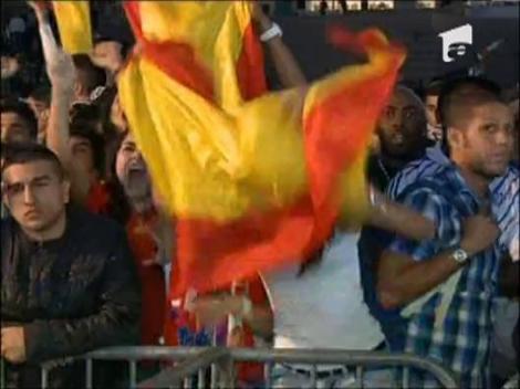 A plouat cu pietre si torte la Paris, dupa eliminarea Frantei de la Euro