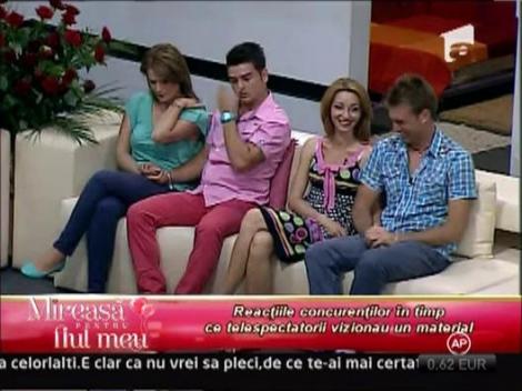 Reactiile concurentilor in timp ce telespectatorii vizionau un material!