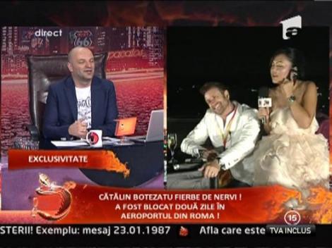 Catalin Botezatu , blocat doua zile in aeroportul de la Roma