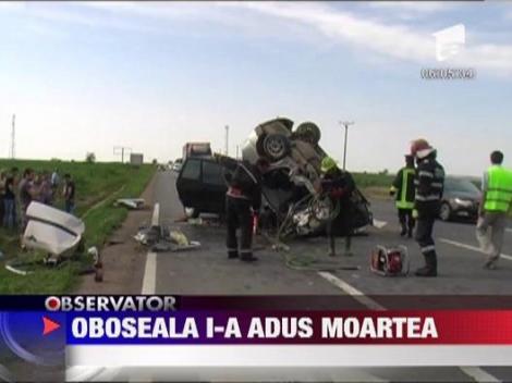 Grav accident de circulatie in Neamt! Si-a pierdut viata pentru ca a atipit la volan!