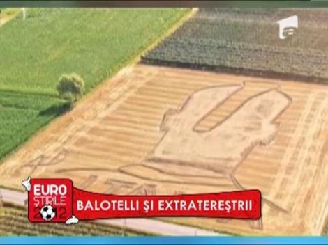 Mario Balotelli, desenat intr-un lan de grau