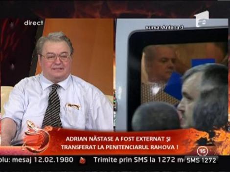 Penitenciarul Rahova anunta printr-un comunicat sosirea lui Adrian Nastase