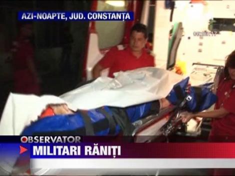 Accident spectaculos in Constanta! Doi militari americani au ajuns la spital