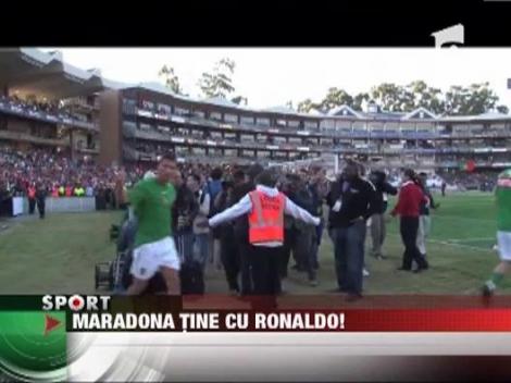 Maradona e fan Cristiano Ronaldo