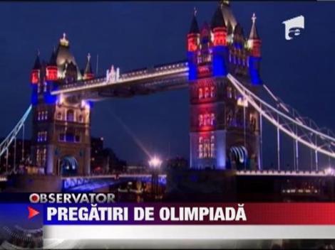 Podul de pe Tamisa, impodobit cu cercurile olimpice