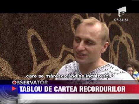 A intrat in Cartea Recordurilor! Asta e cel mai mare tablou din boabe de cafea creat vreodata