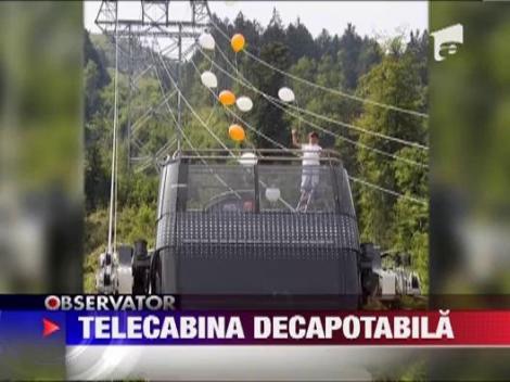 Telecabina decapotabila