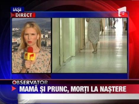 Mama si fiu, morti la nastere