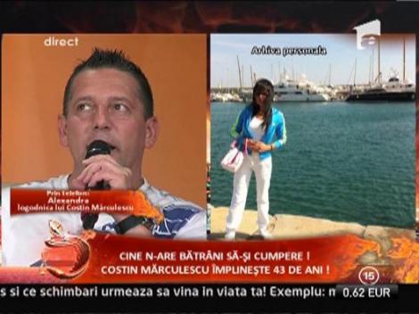 Costin Marculescu: "De-abia astept ca Alexandra sa devina sotia mea"
