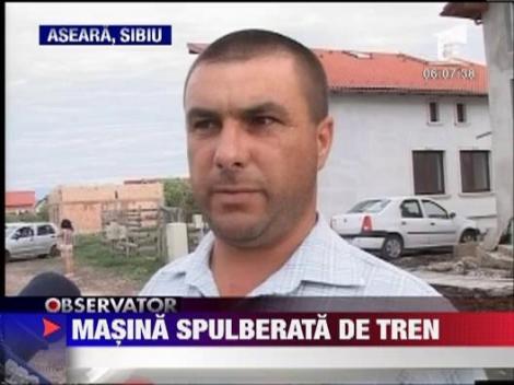 Masina spulberata de tren, la Sibiu! Un copil de 2 ani si bunicul lui au murit