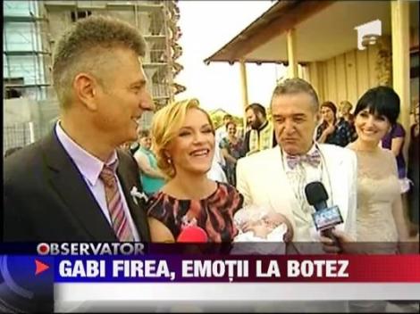 Gabi Firea, emotii la botez