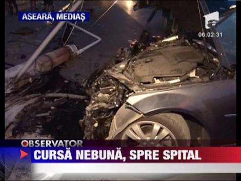 Cursa nebuna, spre spital