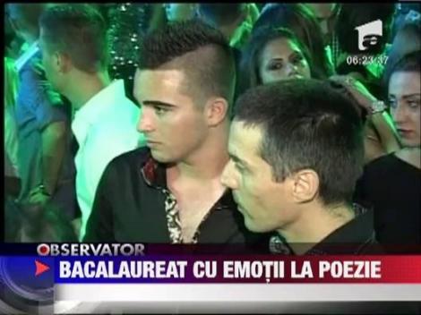 Bacalaureat cu emotii la poezie
