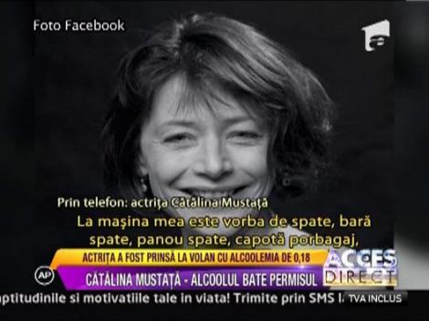 Catalina Mustata a fost prinsa bauta la volan
