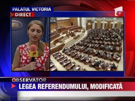 Legea referendumului a fost modificata