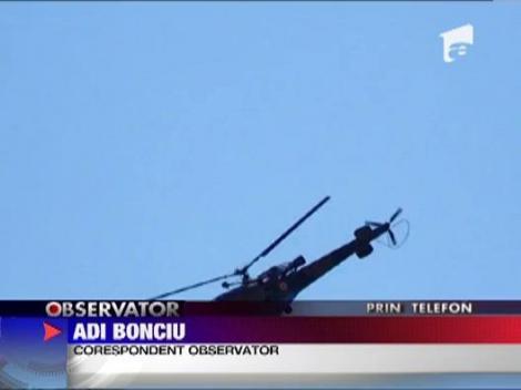 Elicopter militar prabusit langa Buzau