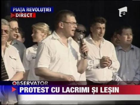 Sustinatorii PDL au protestat in Piata Revolutiei
