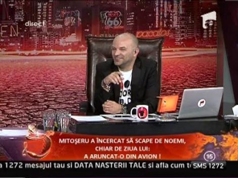 Mihai Mitoseru a incercat sa scape de Noemi! Au sarit amandoi cu parasuta!