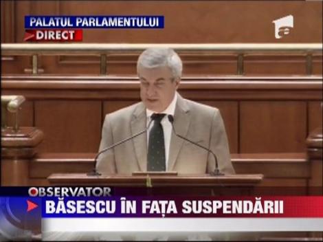 Discursul lui Tariceanu inainte de votul de suspendare al presedintelui
