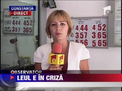 Leul e in criza! Cursul a sarit de 4.5 lei/€