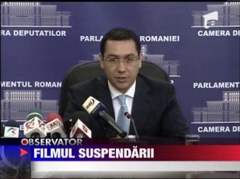 Vezi "FILMUL" suspendarii lui Traian Basescu!
