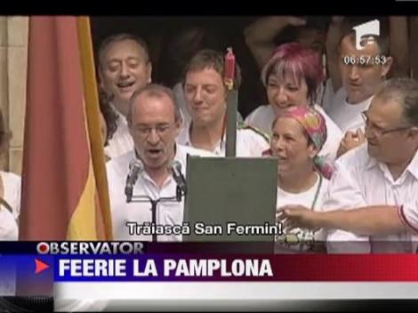 S-a dat startul curselor cu tauri de la Pamplona