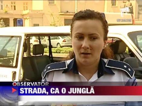 Pietonii bucuresteni, amendati pentru traversare neregulamentara